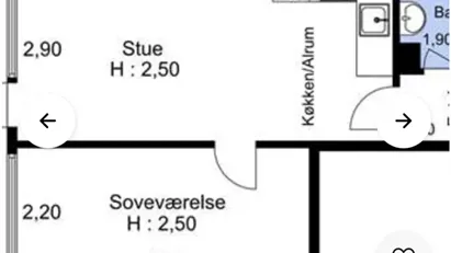 Lækker 2 v med stor altan.